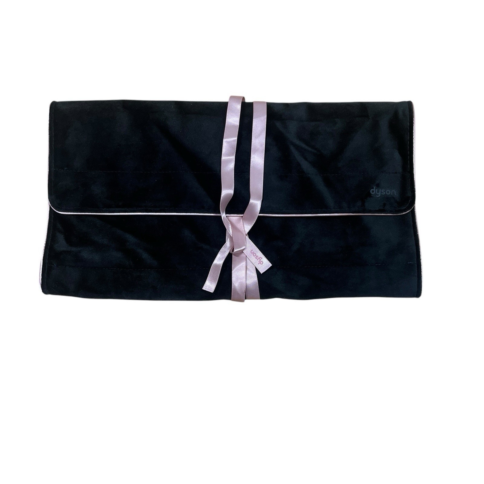 Dyson Airwrap Velvet Travel Pouch  BlackNavy Pink Ribbon Tie Case Genuine